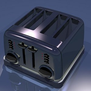 3d toaster kitchen household