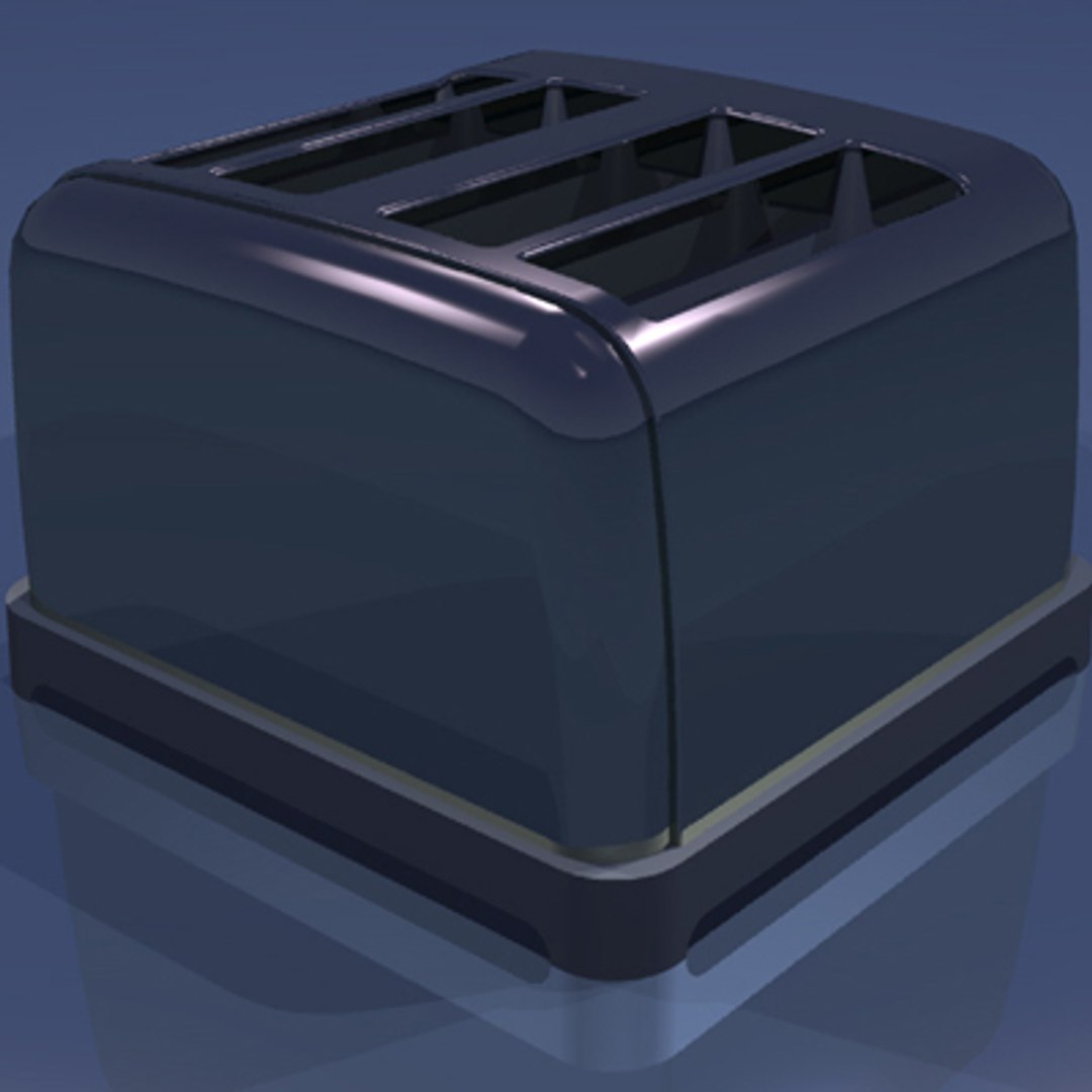 3d Toaster Kitchen Household
