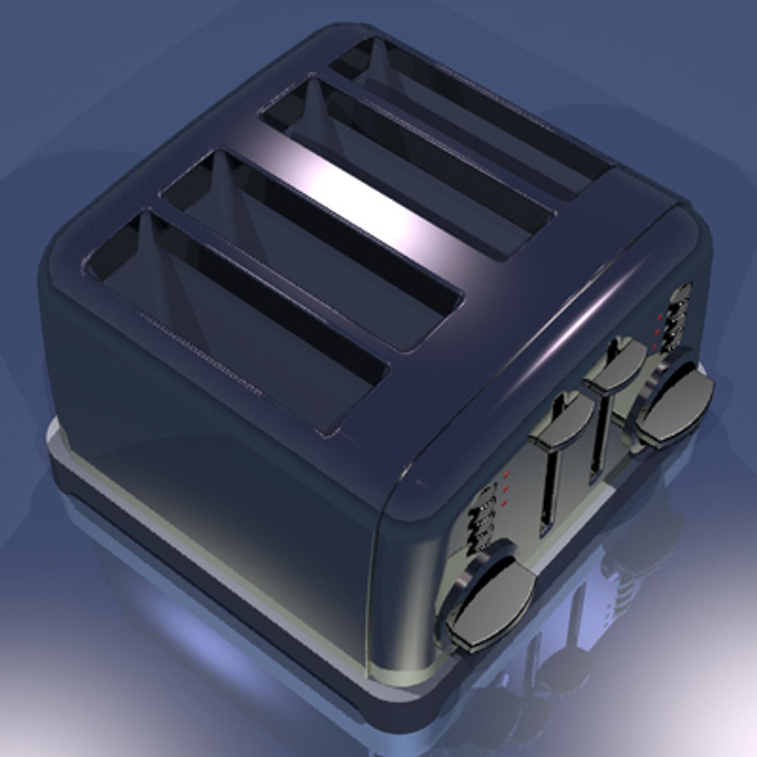 3d toaster kitchen household