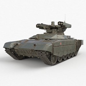 3D Tank Terminator BMP 72 Green Dirty