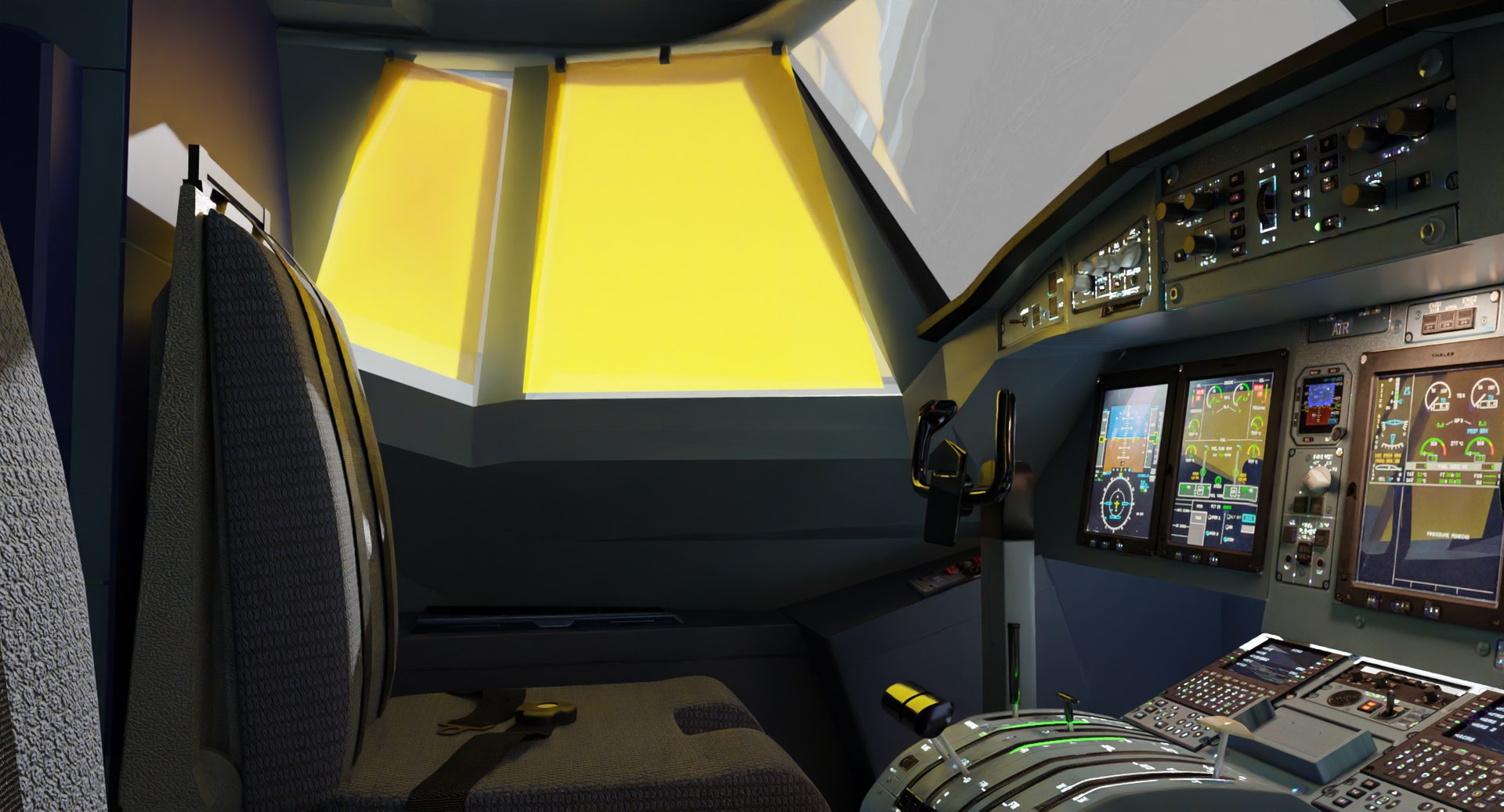 3D ART 72 600 Cockpit - TurboSquid 2103857