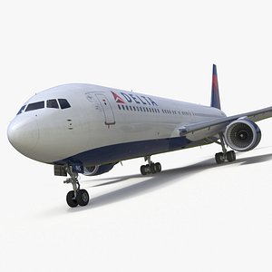 Delta Airlines Boeing 767 Commercial Jet