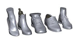 3D realistic shoes