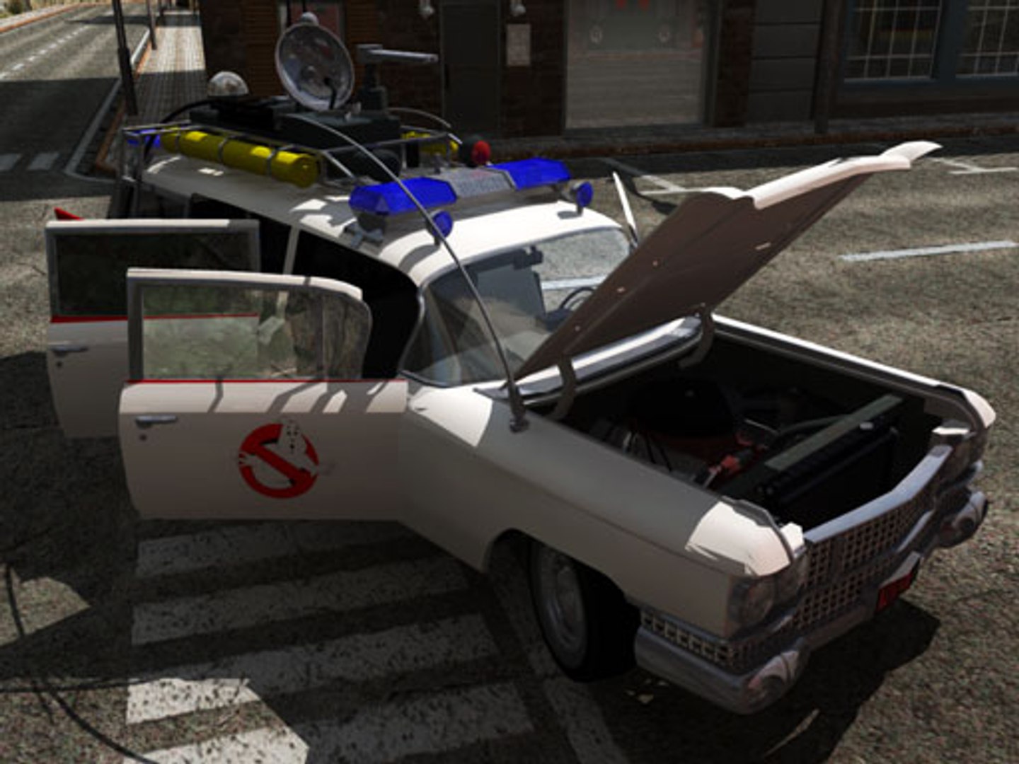 3d Ghostbusters Ecto 1 Model