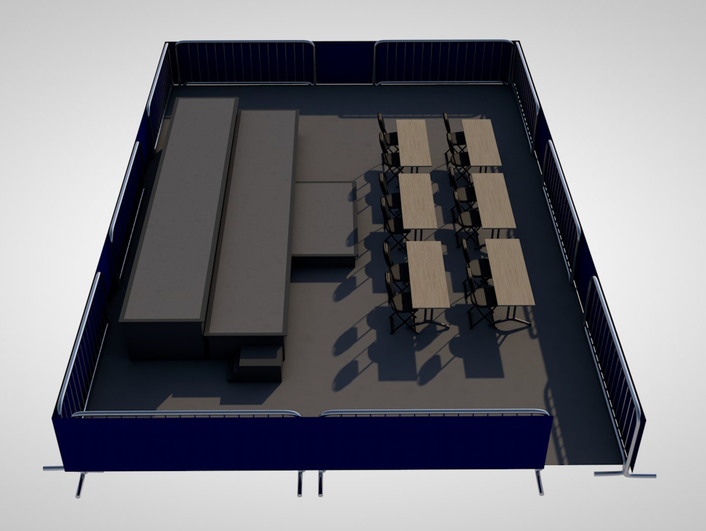 Press Risers 3D Model - TurboSquid 1399322