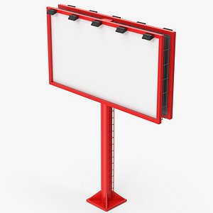 Red Billboard 3D model