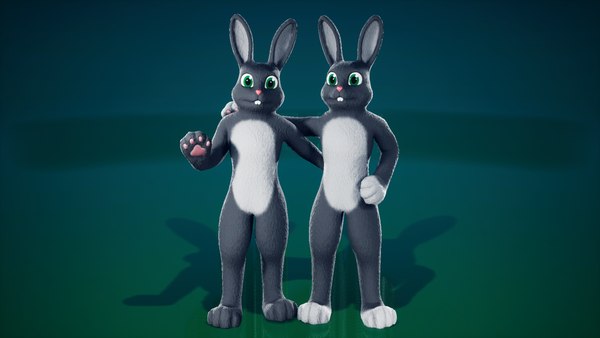 3D FurSuit Rabbit model