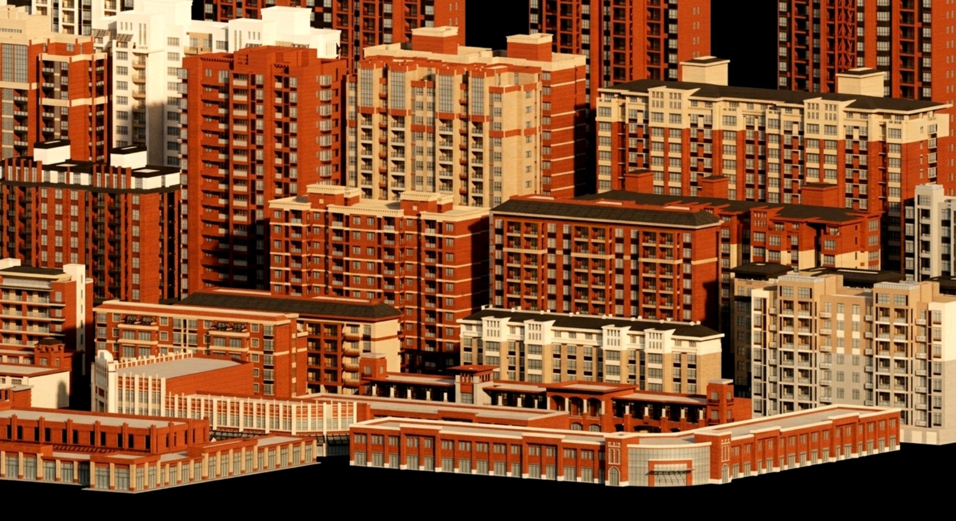 43 Isometric Apartment Building Pack Modular Urban Residential City ...