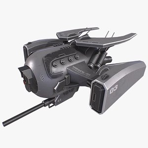 Unmanned scifi drone