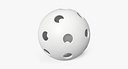 Plastic Wiffle Ball Baseball White 3D Model
