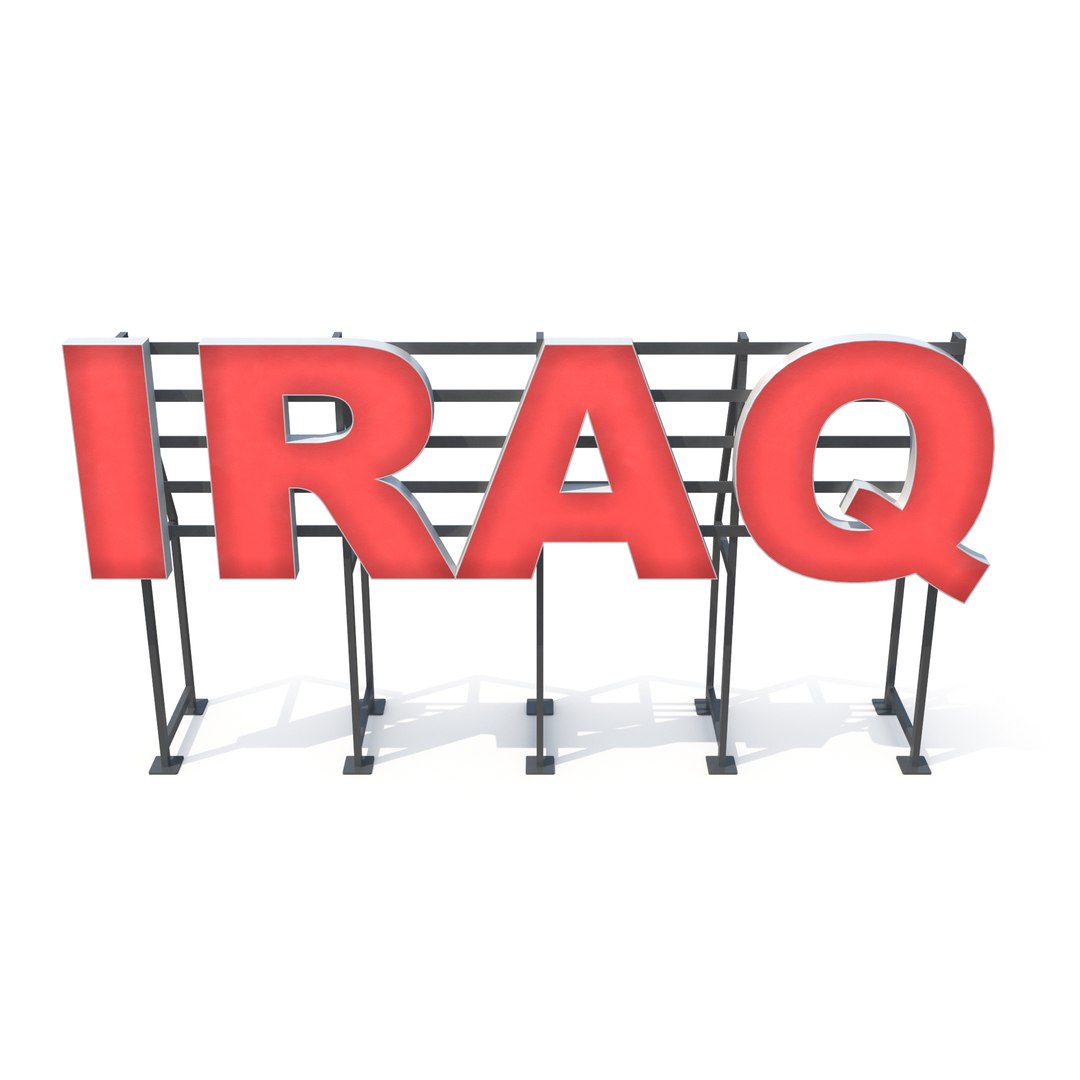 Country Sign Iraq 3D Model - TurboSquid 1804919