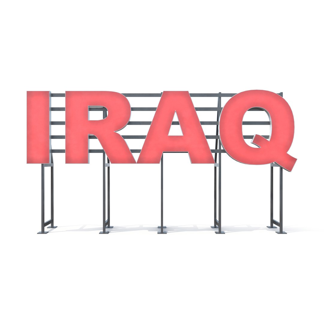 Country Sign Iraq 3D Model - TurboSquid 1804919