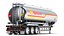 Camion Shell de remorque de réservoir de gaz détaillé