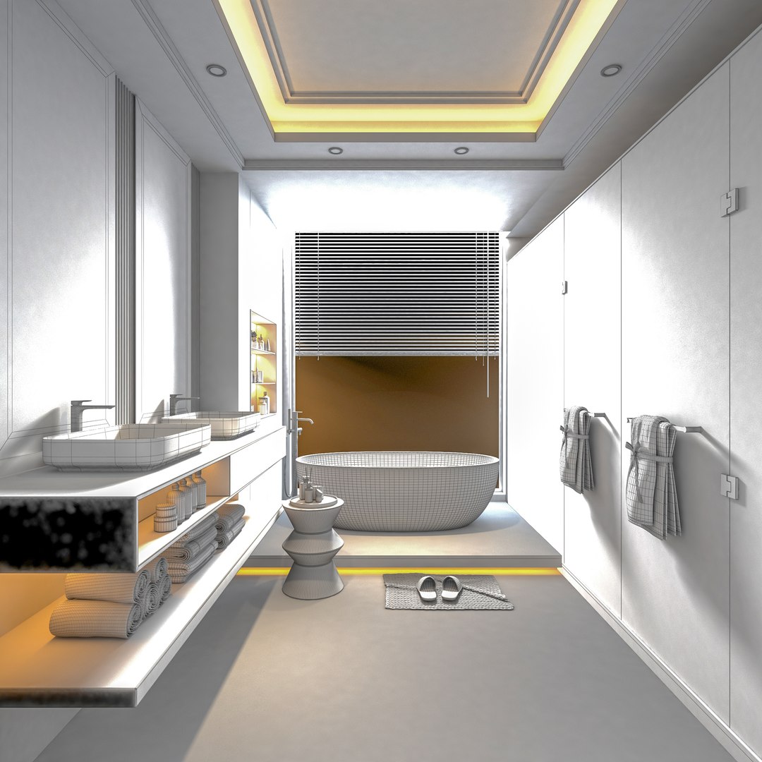 Bathroom Scene Model 3D - TurboSquid 1783894
