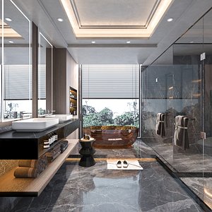 Bathroom Scene Model 3D