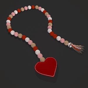 Valentines Heart Trinket 3D model