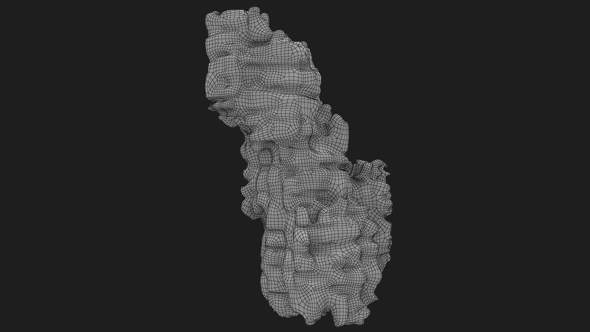 3D Rock Cliff Shape 2 Model - TurboSquid 2154342