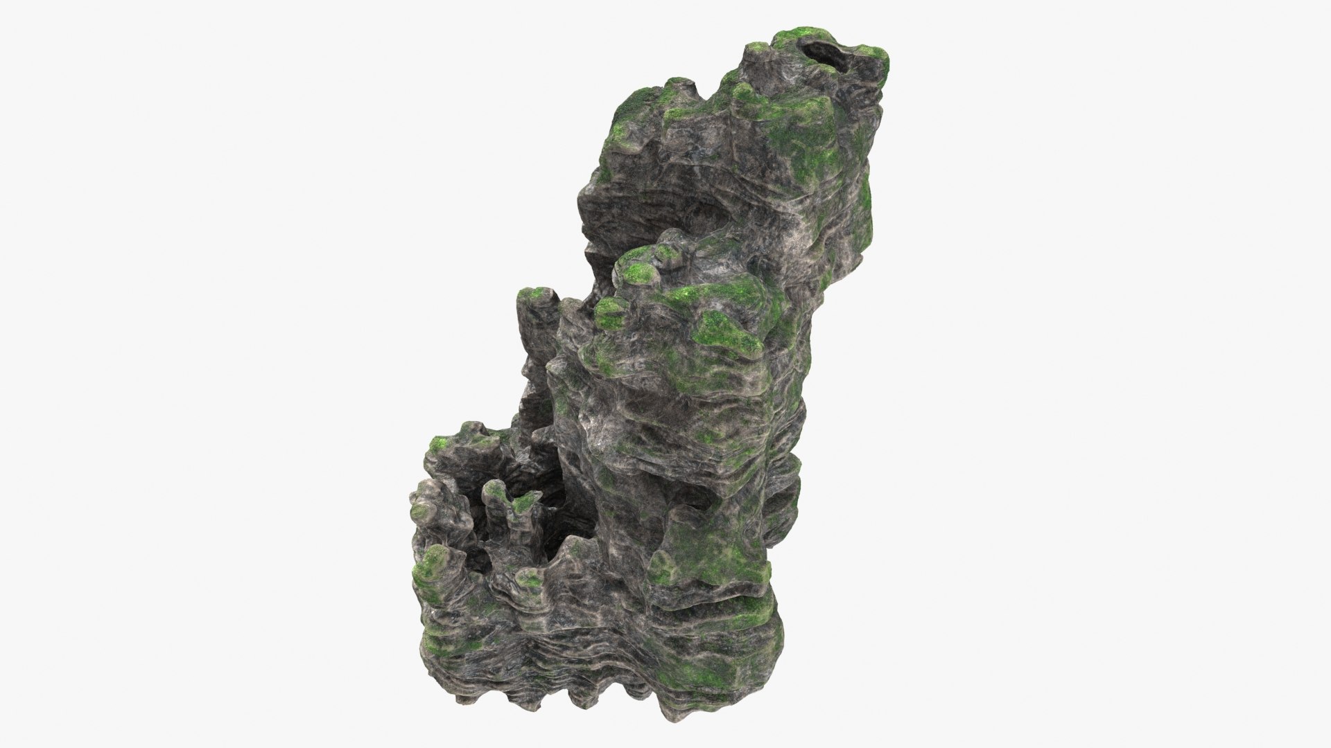 3D Rock Cliff Shape 2 Model - TurboSquid 2154342