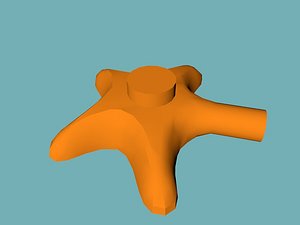 lego starfish 3D