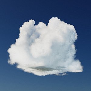 3D model Photorealistic Vdb Cumulus Cloud Type B