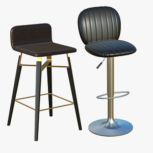 Stool Chair V264 3D model