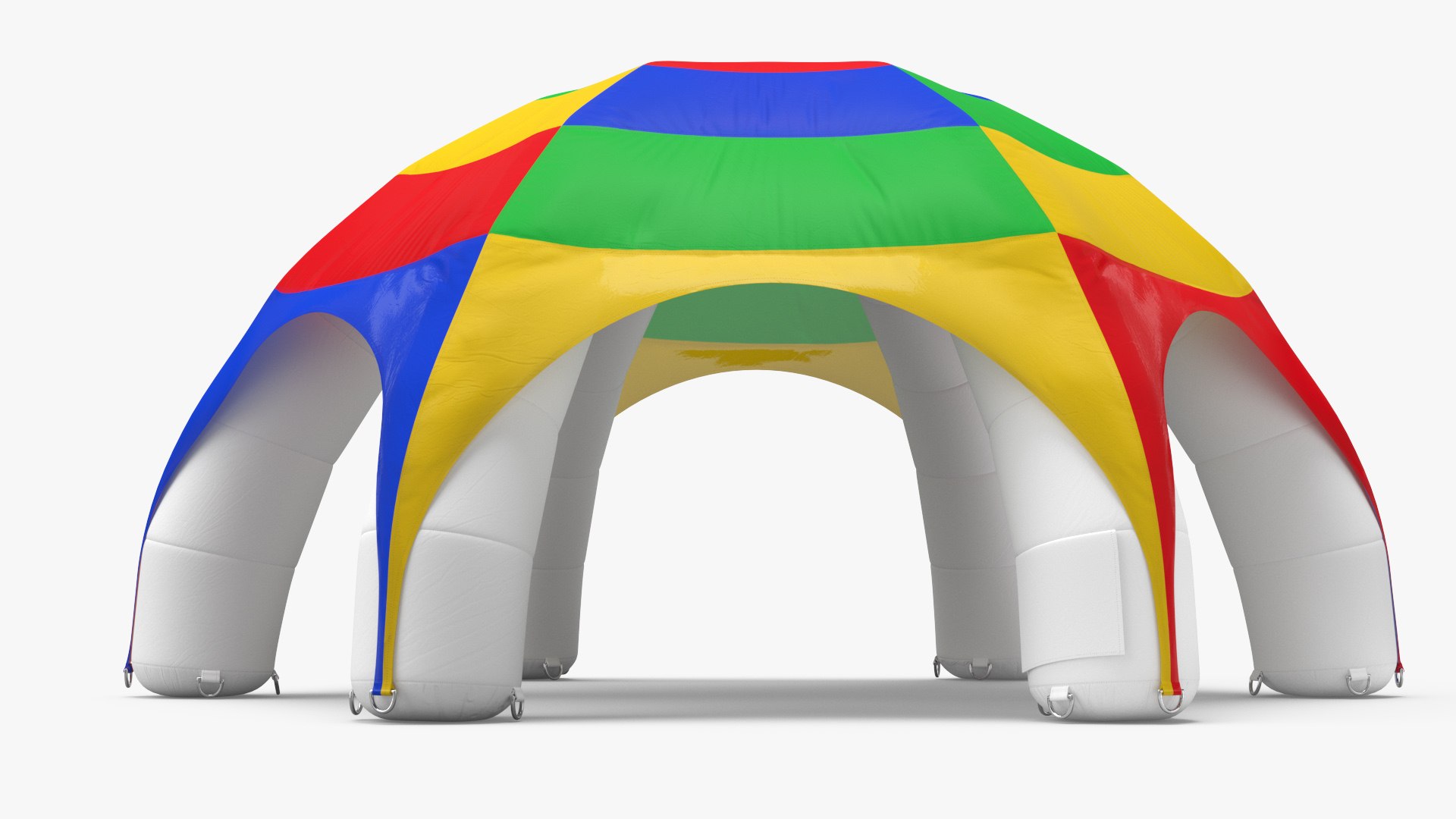 Outdoor Rainbow Color Inflatable Tent 3D model preview