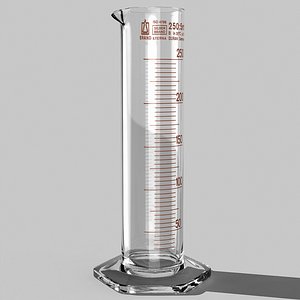 3d model graduated cylinder
