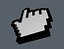 3d model mouse pointer icon