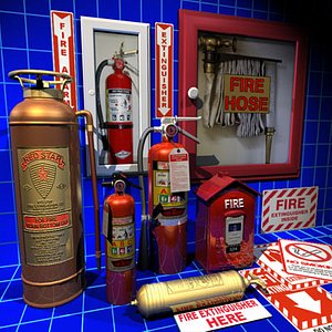 3dsmax extinguisher 01 flame