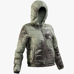 Womens Down Jacket 2 Mud