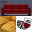 furniture table chair armchair 3d model