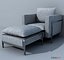 furniture table chair armchair 3d model