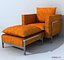 furniture table chair armchair 3d model