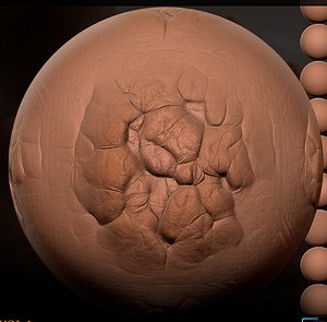 3D model 150 4K Brushes Skin Seamless and Tileable