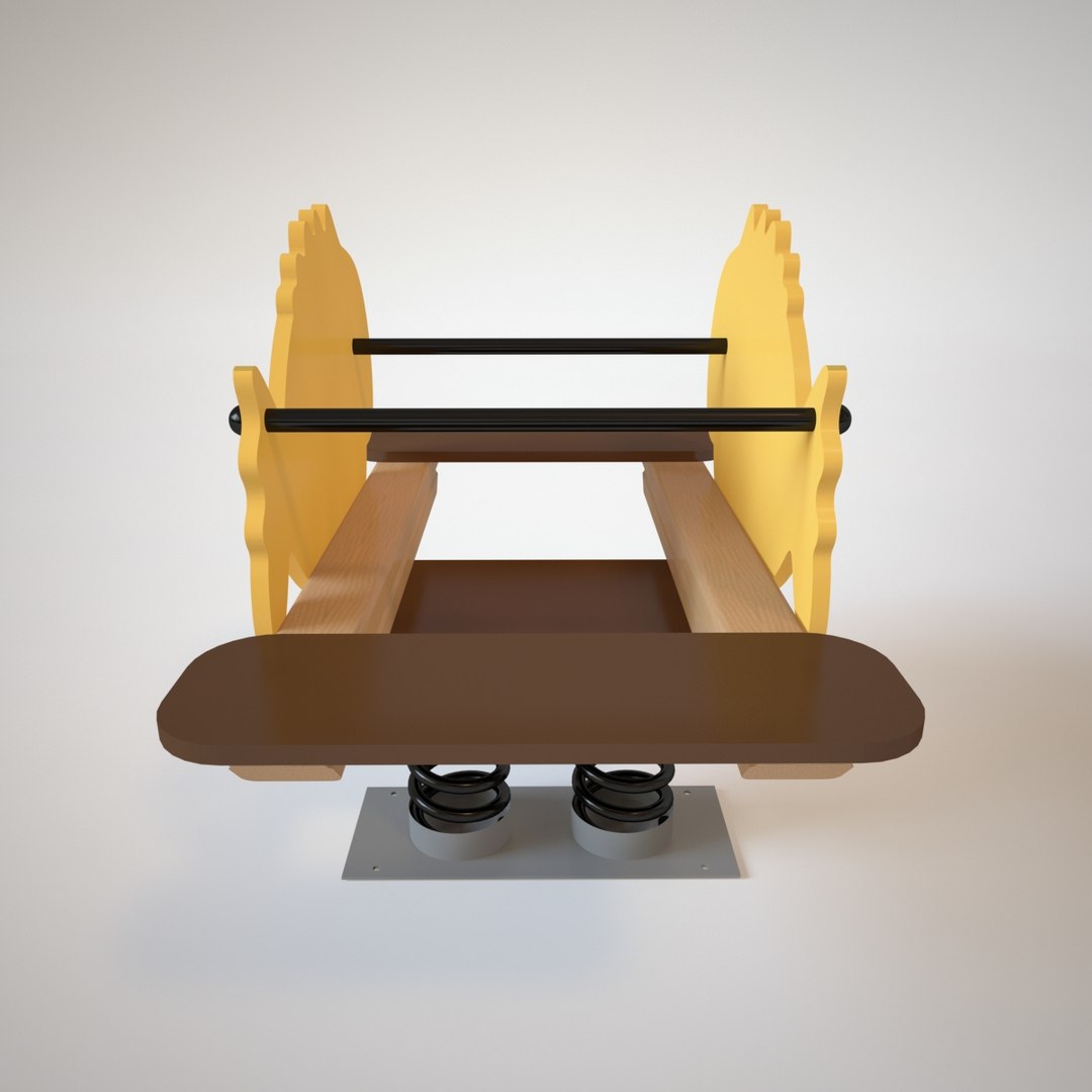 3D playground spring fish model - TurboSquid 1224665
