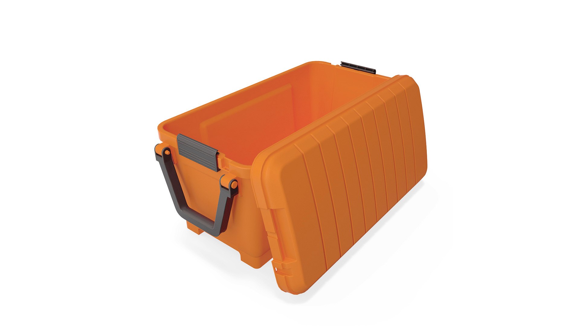 Open Plastic Trunk Orange 3D model preview