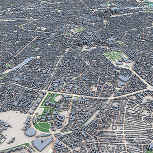 3D Brussels City Belgium model