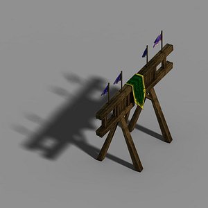 3D model gang construction - wood