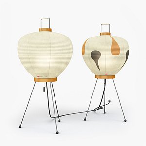 AKARI 3A-3AD Lamps by Isamu Noguchi model