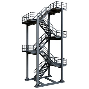 Grey Industrial Stair