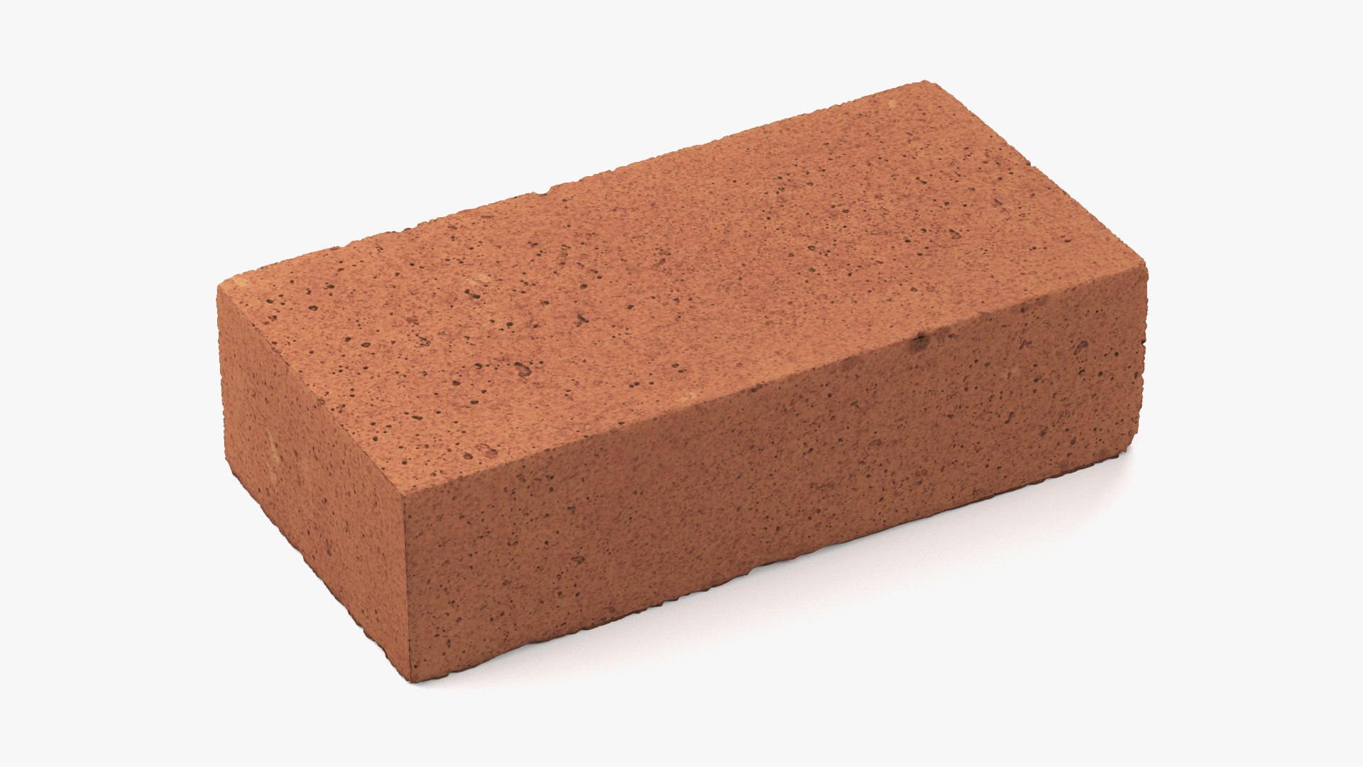 Rectangle Brown Fire Brick 3D model preview