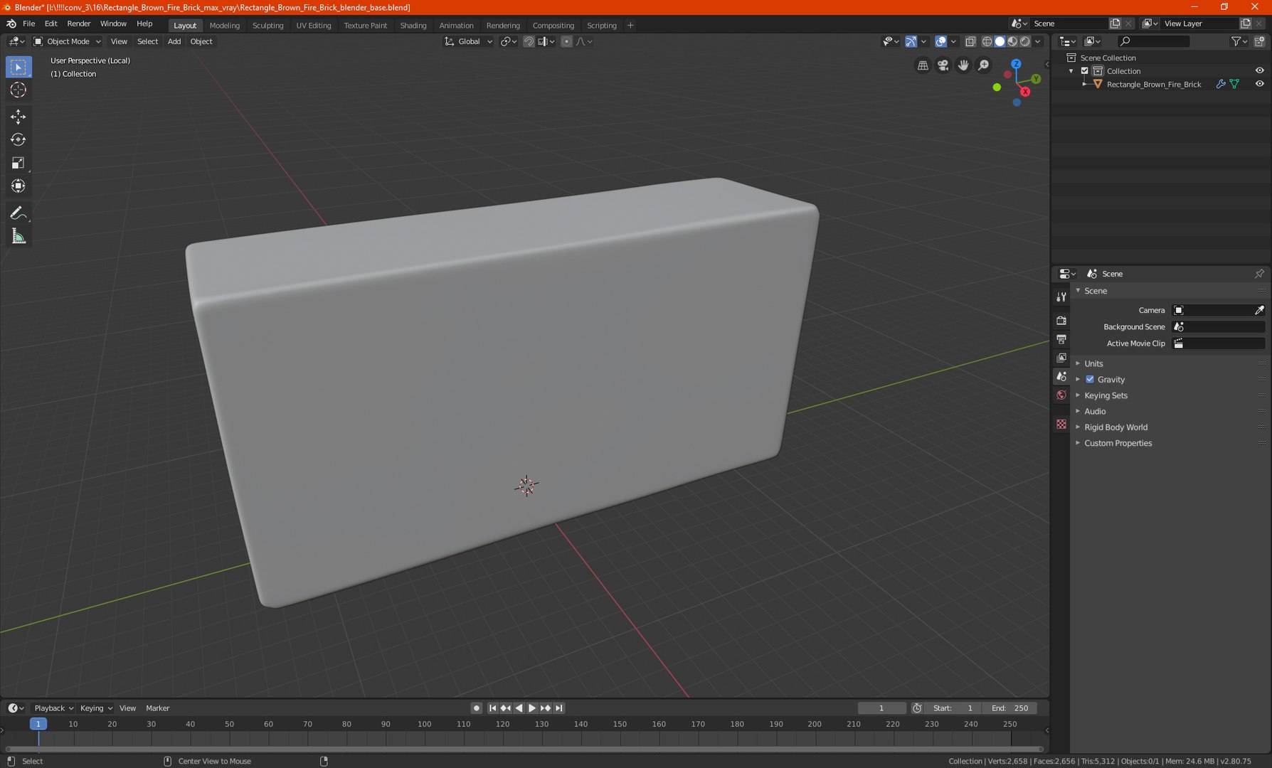 Rectangle Brown Fire Brick 3D model https://p.turbosquid.com/ts-thumb/au/rw2phT/tt/rectanglebrownfirebrick3dmodel018/jpg/1664455046/1920x1080/fit_q87/71e28db29d449e5467a3e0a9f681650bc99dd373/rectanglebrownfirebrick3dmodel018.jpg