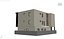 3D 3 story apartment building model