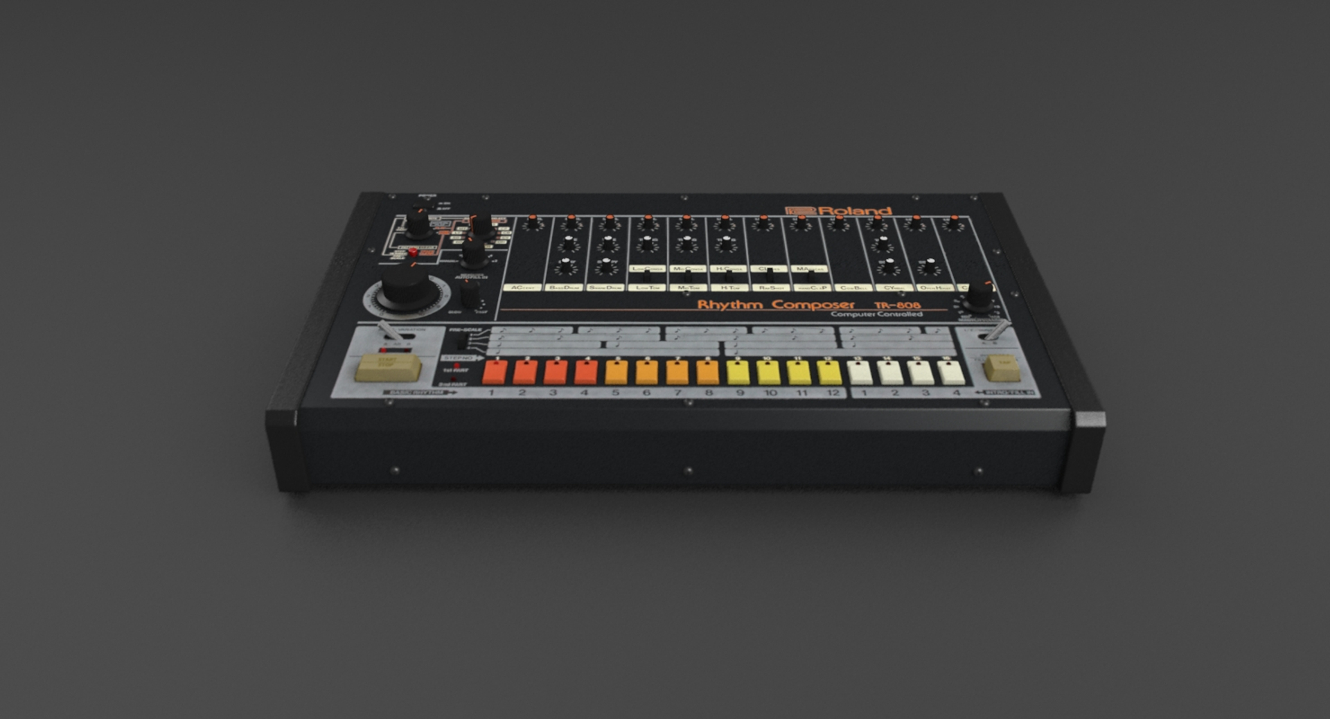 Transistor Roland Tr-808 3d Model