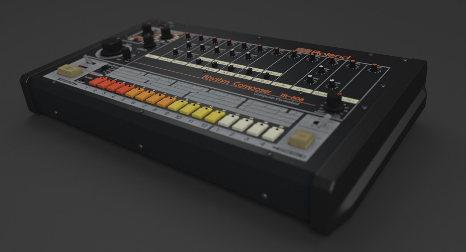 Transistor Roland Tr-808 3d Model