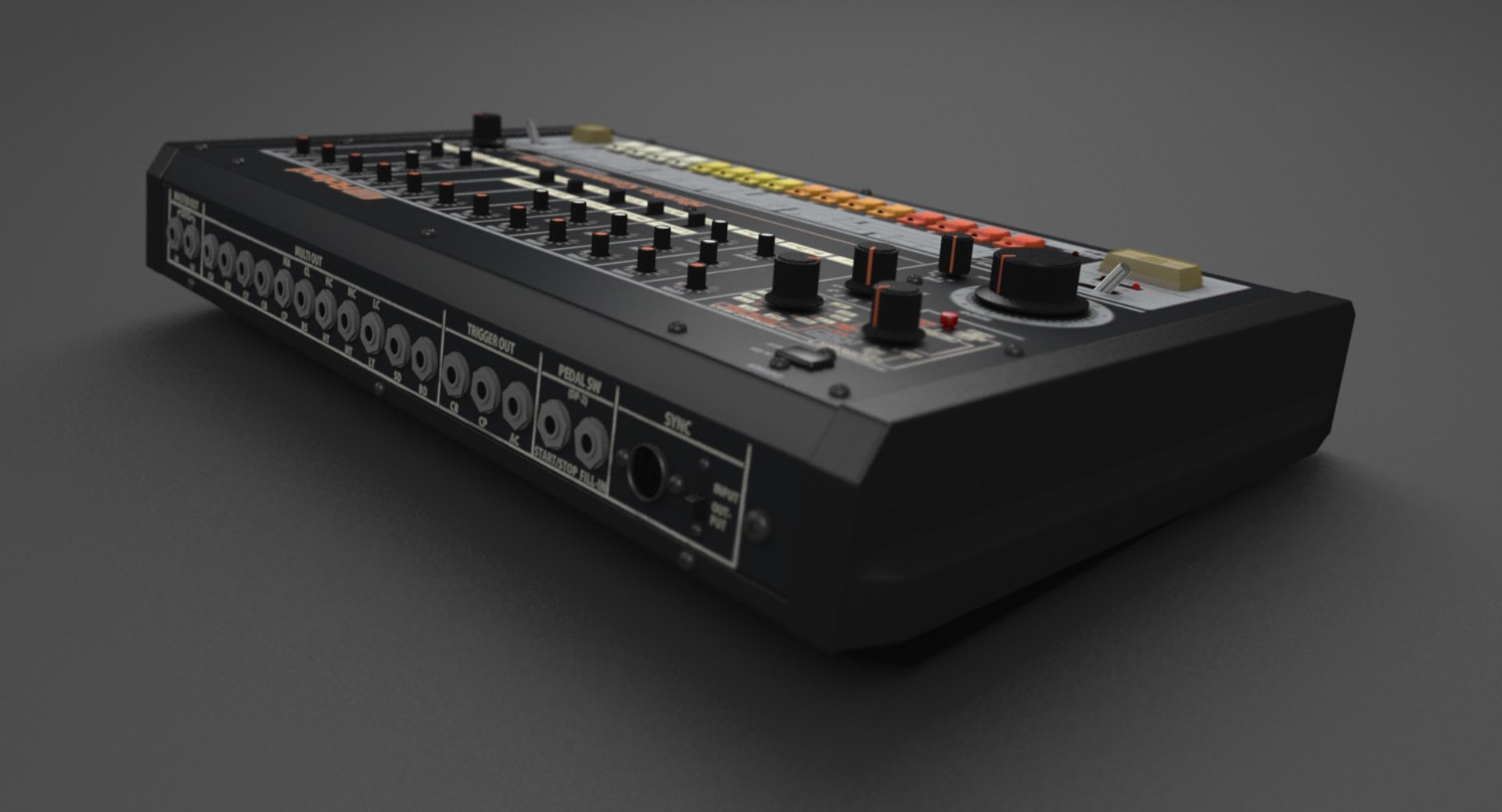 Transistor Roland Tr-808 3d Model