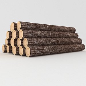 Wooden Logs 3D model