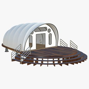 Outdoor Luxury Cocoon Glamping 3D model