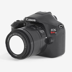 Canon EOS Rebel T7 DSLR Camera 3D model