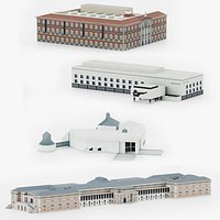 MUSEUM Lowpoly 3D Model Collection